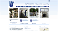 Desktop Screenshot of efisan.cz